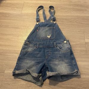 Levis shortalls denium overall shorts size 12 reg